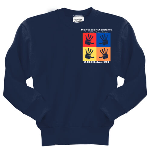 Montessori Academy Youth Crewneck Sweatshirt Thumbnail